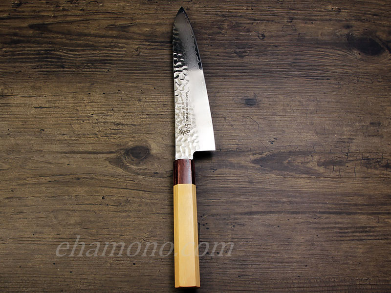 堺孝行 V金10号ダマスカス33層鎚目 和牛刀210