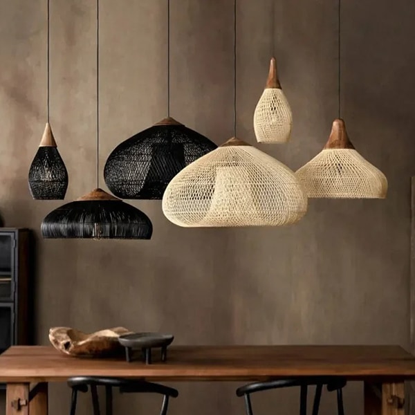 モダン照明 LEDペンダントライト ブラック（W250～700mm×H190～450mm