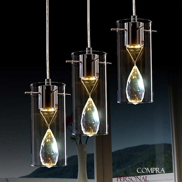 リーズナブル】ガラスシェード・シーリングペンダントライト3灯