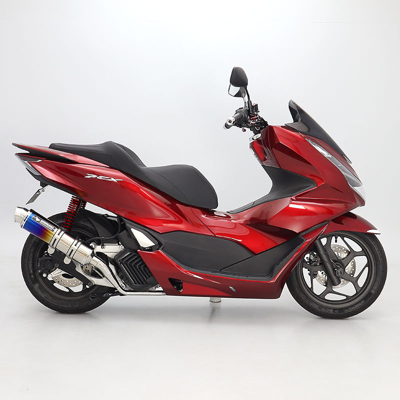 PCX JK05 hi-POWER SPORTS マフラーTYPE R チタングラデーション