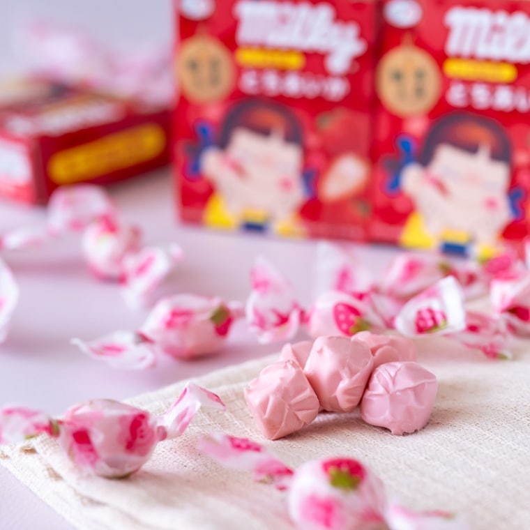 不二家 ミルキー とちあいか 苺 6箱入