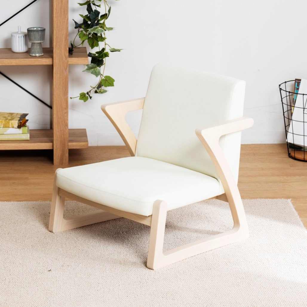 座面高23］ リンデン ｜ 肘付き 座椅子