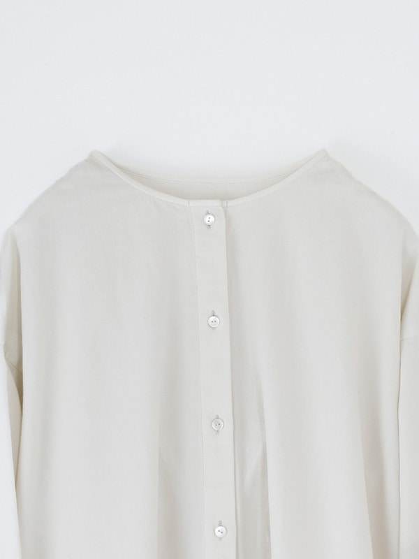 evam eva｜cotton wool no collar shirt｜ladies',tops