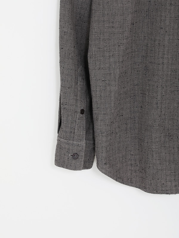 evam eva｜cotton linen check shirt [men's]｜men's