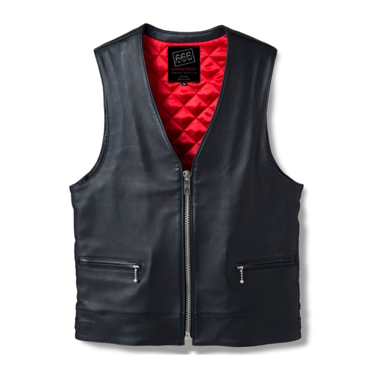 LVM-2 レザージップベスト｜『666』パンクロックファッションの通販