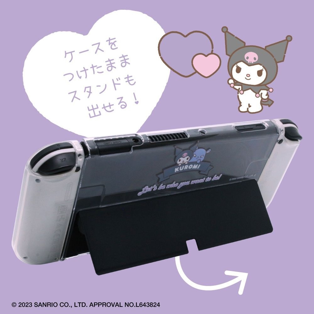 Switch有機EL用 セパレート型クリアケース#Unipo サンリオ