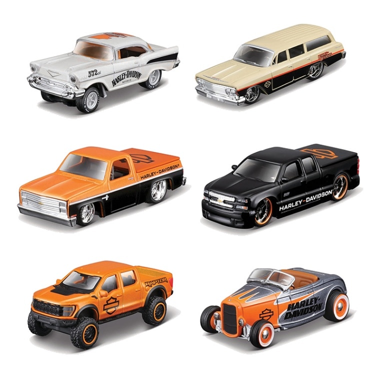 Maisto 1：64 ハーレーダヴィッドソン カスタムカー6種アソート No.200