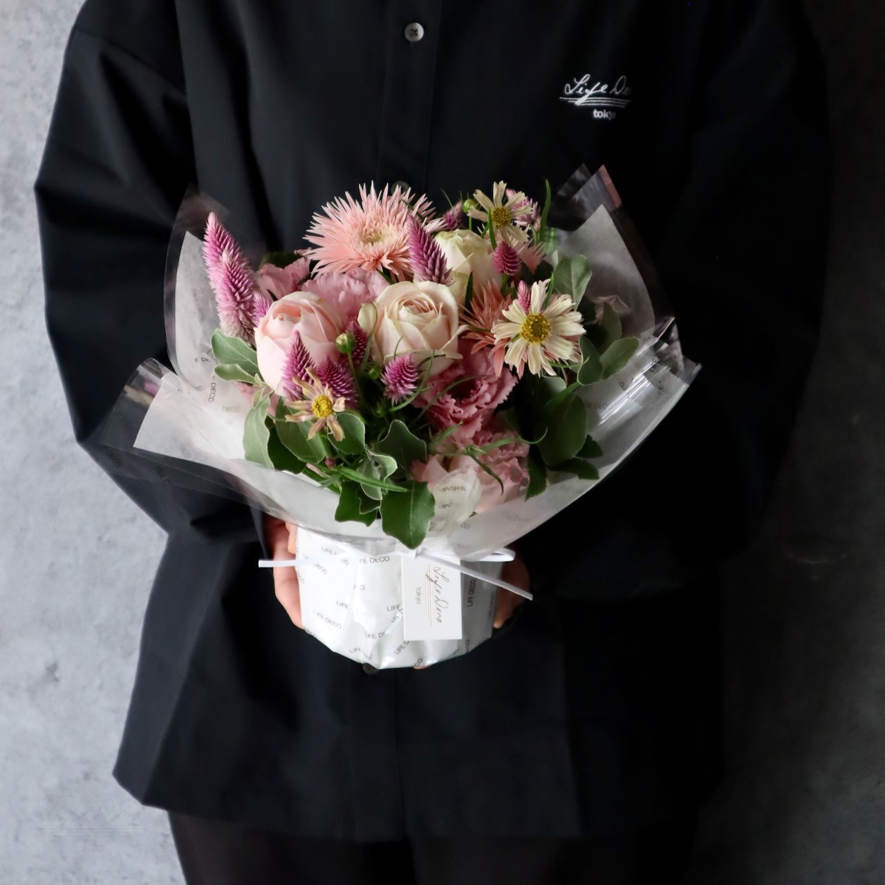 特選花束ML「朱鷺 toki」心に潤いを注ぎたくなったら迷わず飾って