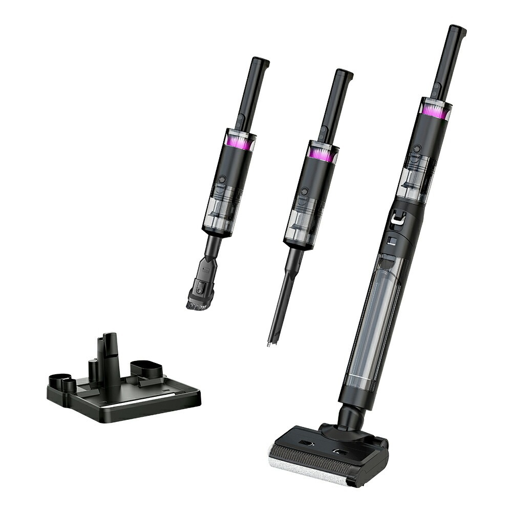 コードレス水拭き掃除機 スペシャルセット ブラック｜ファミリー