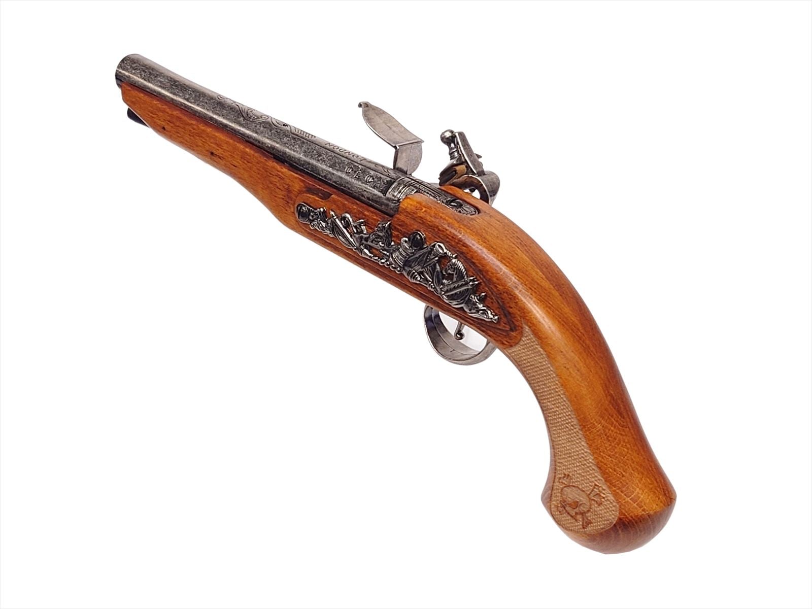 KTW+MULE エアーコッキング フリントロック・ピストル+木製ストック