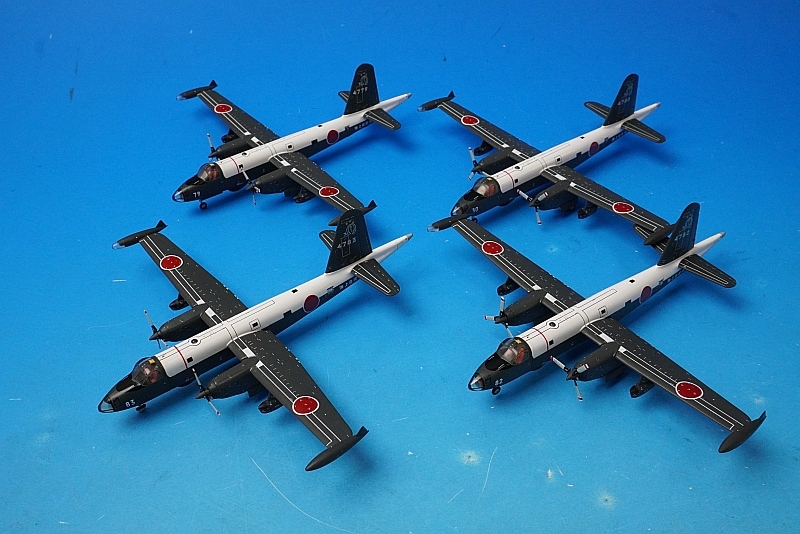 1/200 P-2J 海上自衛隊 第1航空群 第7航空隊 オメガ 鹿屋基地 4機