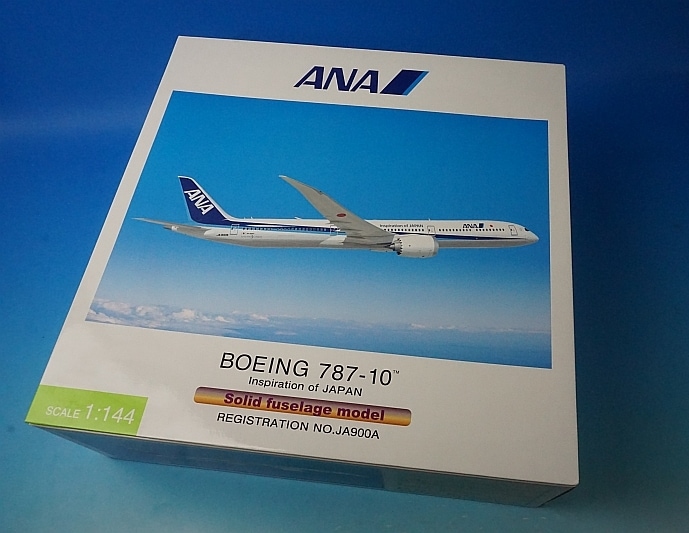 1/144 B787-10 ANA ソリッドモデル（ギアなし） JA900A [NH14418