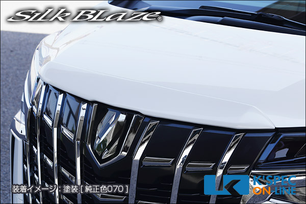 トヨタ【30系アルファード 後期】SilkBlaze フードトップモール