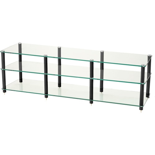 SOUND MAGIC XWL03GB 6+6mm合わせ防弾ｶﾞﾗｽｵｰﾃﾞｨｵﾗｯｸ/3段ﾌﾞﾗｯｸ支柱