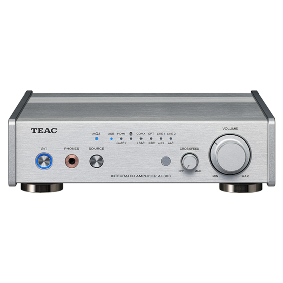 在庫有」TEAC AI-303 シルバー USB DAC/プリメインアンプ AI-303-S