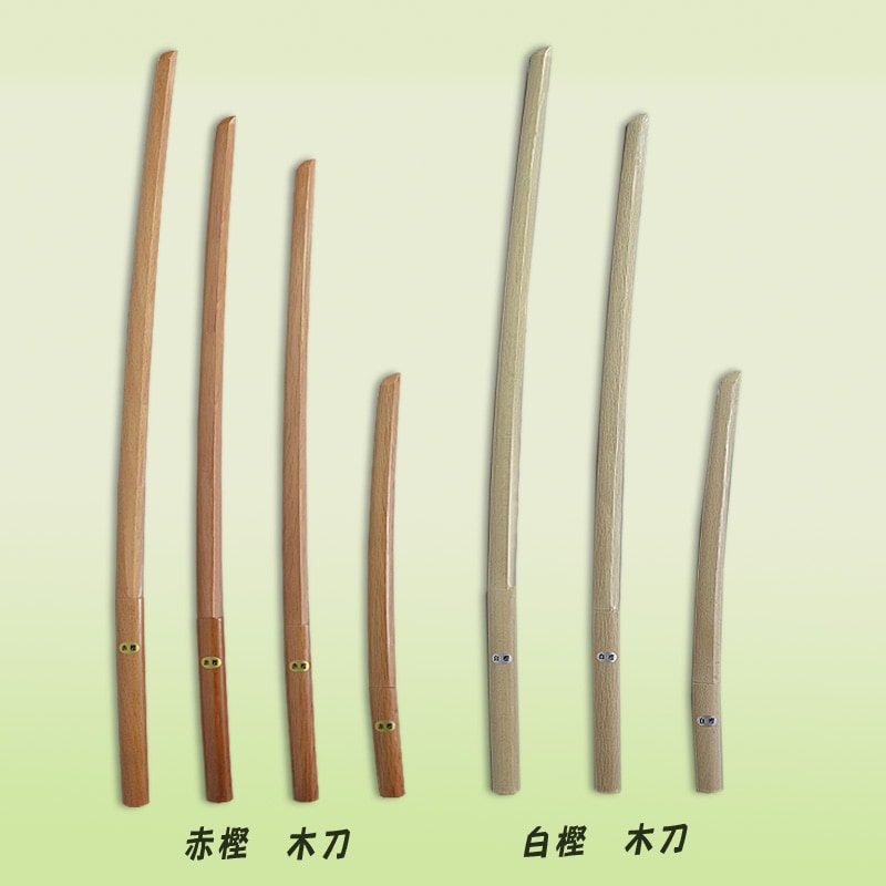 木刀 日本剣道形用木刀 ＜赤樫・白樫＞ --- 福田武道具