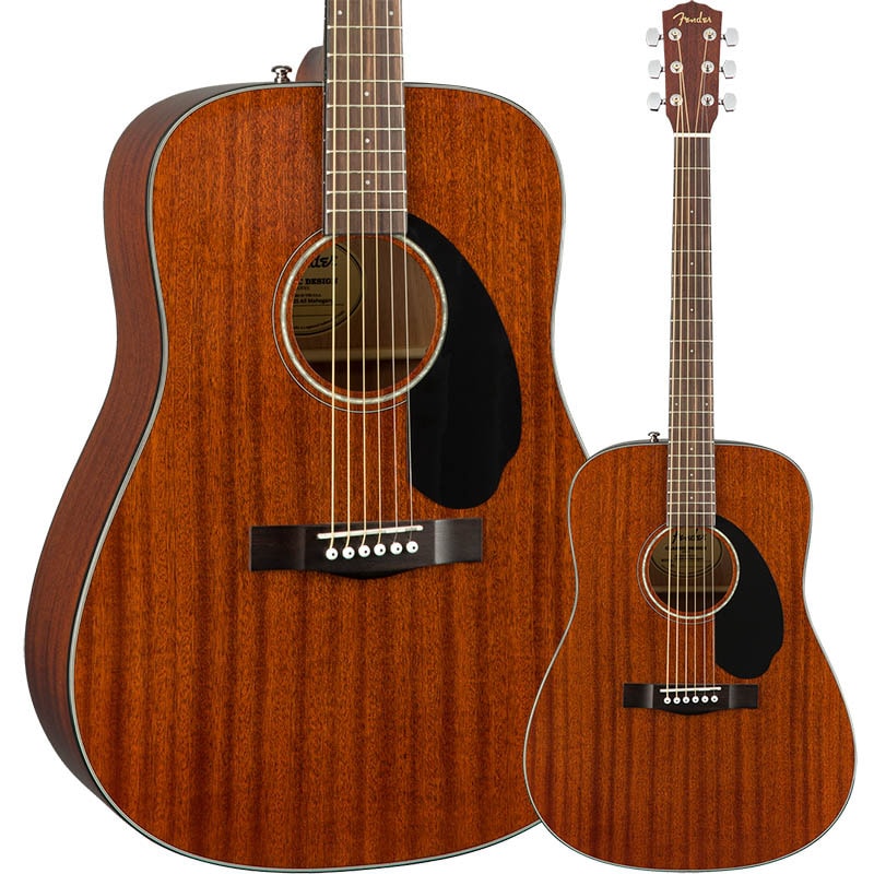Fender CD-60S Dreadnought, Walnut Fingerboard, All-Mahogany