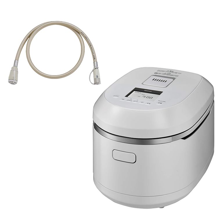 リンナイ 直火匠 ガス炊飯器 10合 ホワイト&ガスコードセットRR