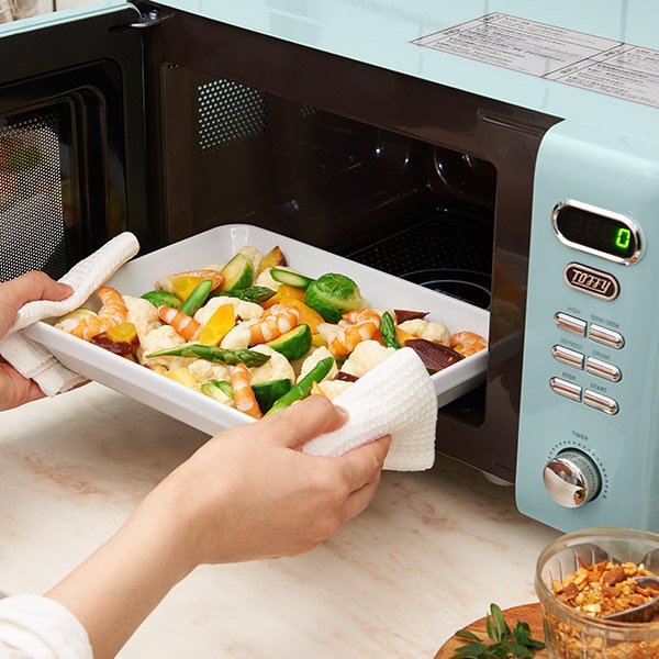 Toffy 電子レンジ K-DR1 小型 電子レンジ 17L レンジ レトロ 単機能