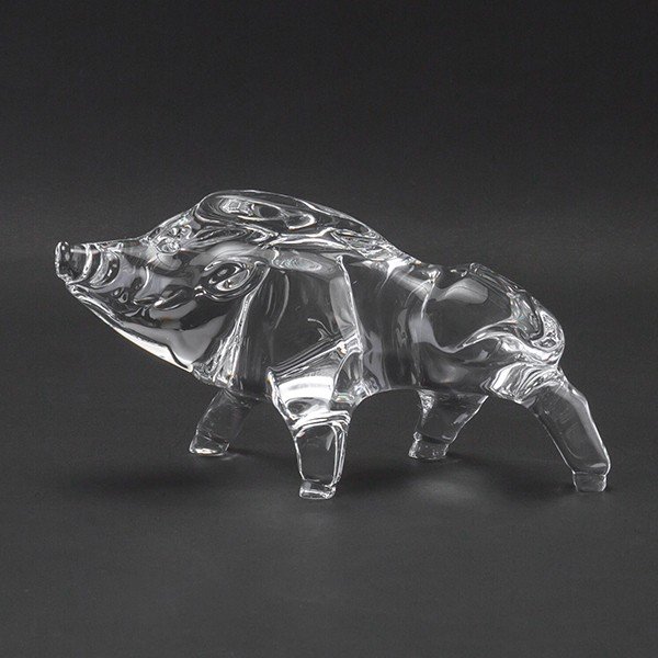 バカラ Baccarat 置物 オーナメント 干支 オブジェ 亥 （猪） クリア