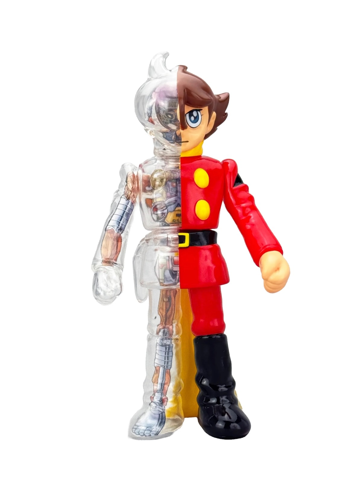 サイボーグ009】ソフビ フィギュア 009 島村ジョー ハーフスケルトン