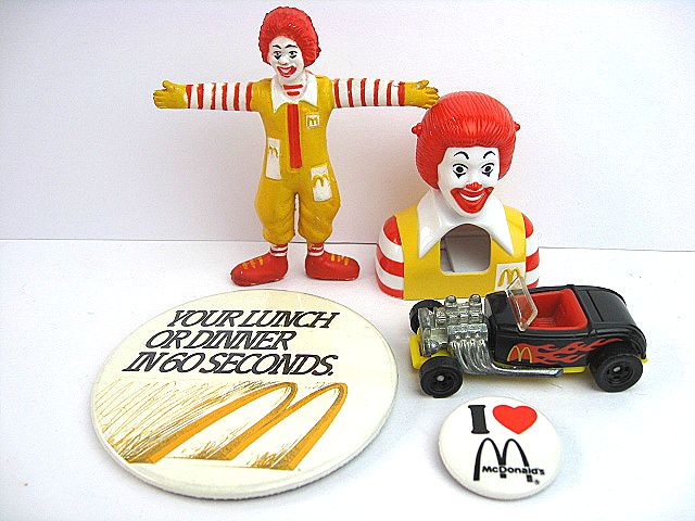 ☆1990's McDonald マクドナルド ドナルド ビンテージ 5点セット PVC