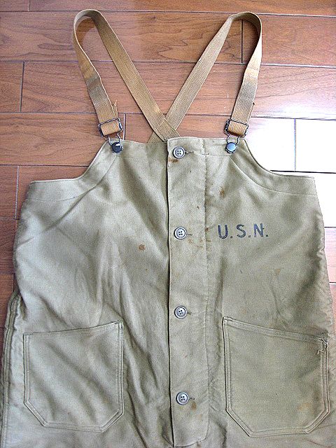 ☆1940's ビンテージ WWII 米軍実物 US.NAVY N-1 デッキパンツ Mサイズ