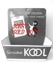 1950's KOOL クール ビンテージ マッチBOX 看板 ペンギン たばこ