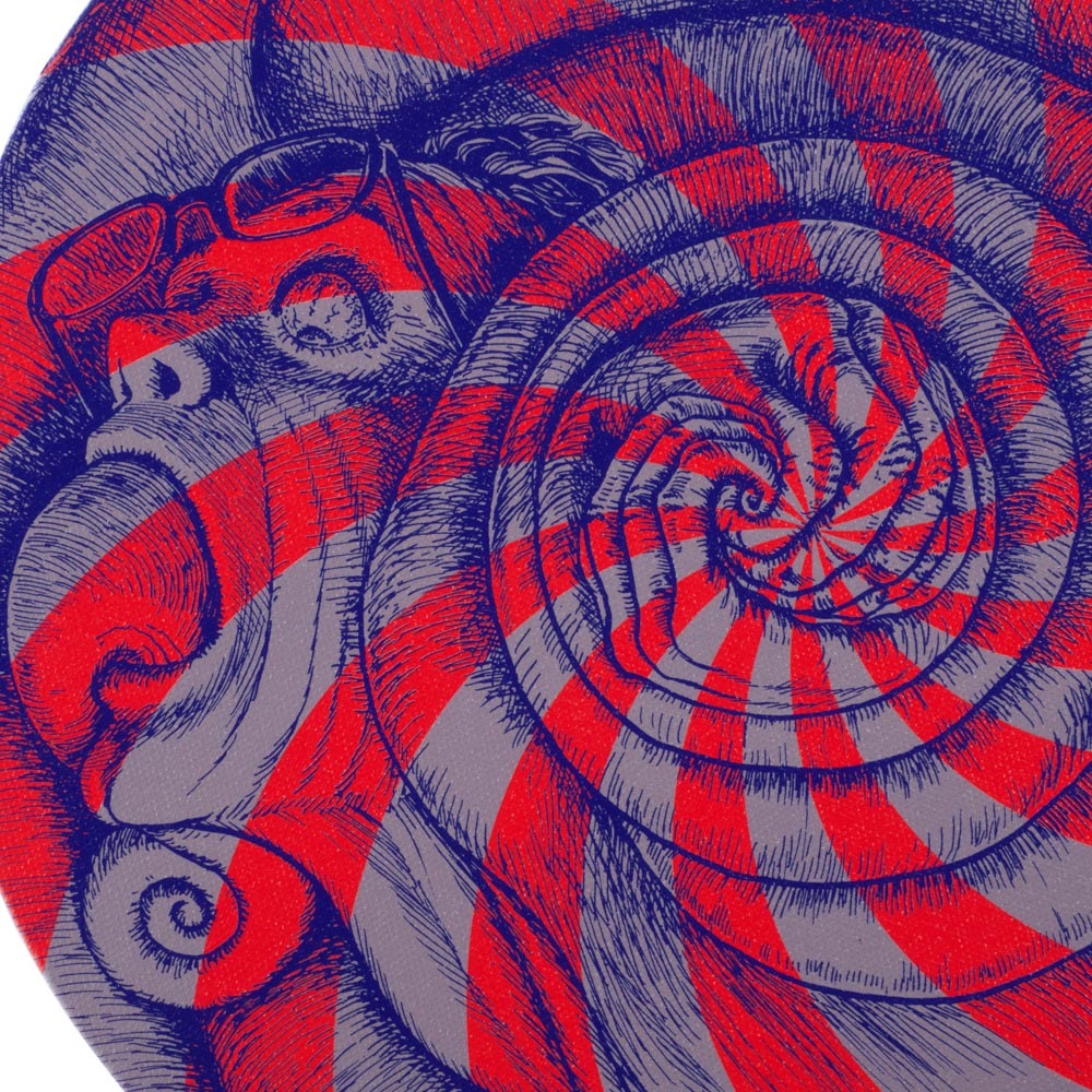 伊藤潤二/うずまき 円形アートボード/グレー｜墓場の画廊ONLINE STORE