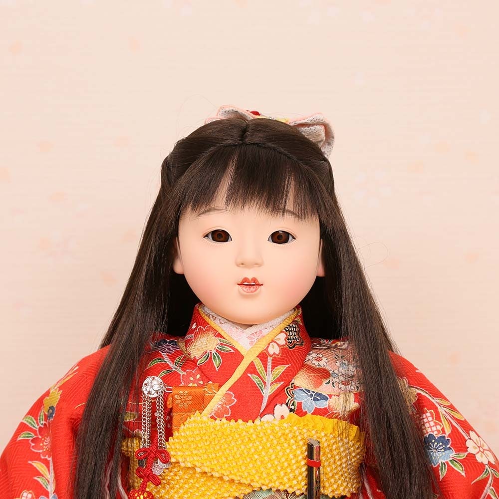 市松人形 齊藤公司作 13号 愛ちゃん お座り 友禅