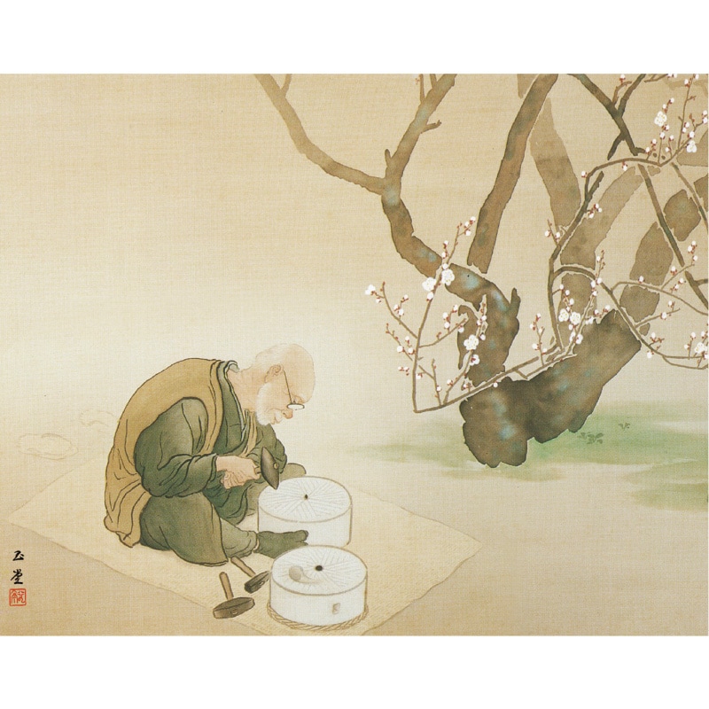 川合玉堂『長閑』掛軸 : アートの友社 川合玉堂『長閑』掛軸 113502