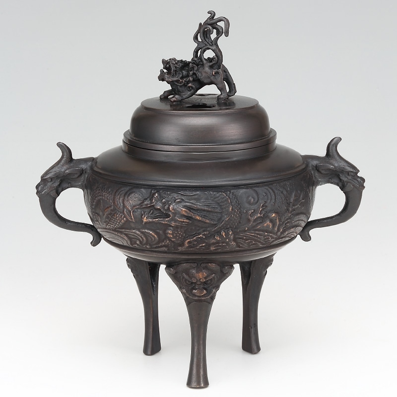 青銅製龍香炉』【ポイント5％還元中】 : アートの友社 『青銅製龍香炉