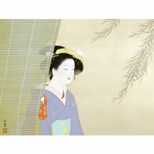 上村松園『新蛍』額 : アートの友社 上村松園『新蛍』額 112487