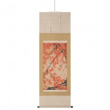 紅葉小禽図 （伊藤若冲『動植綵絵』複製額装・掛軸コレクション