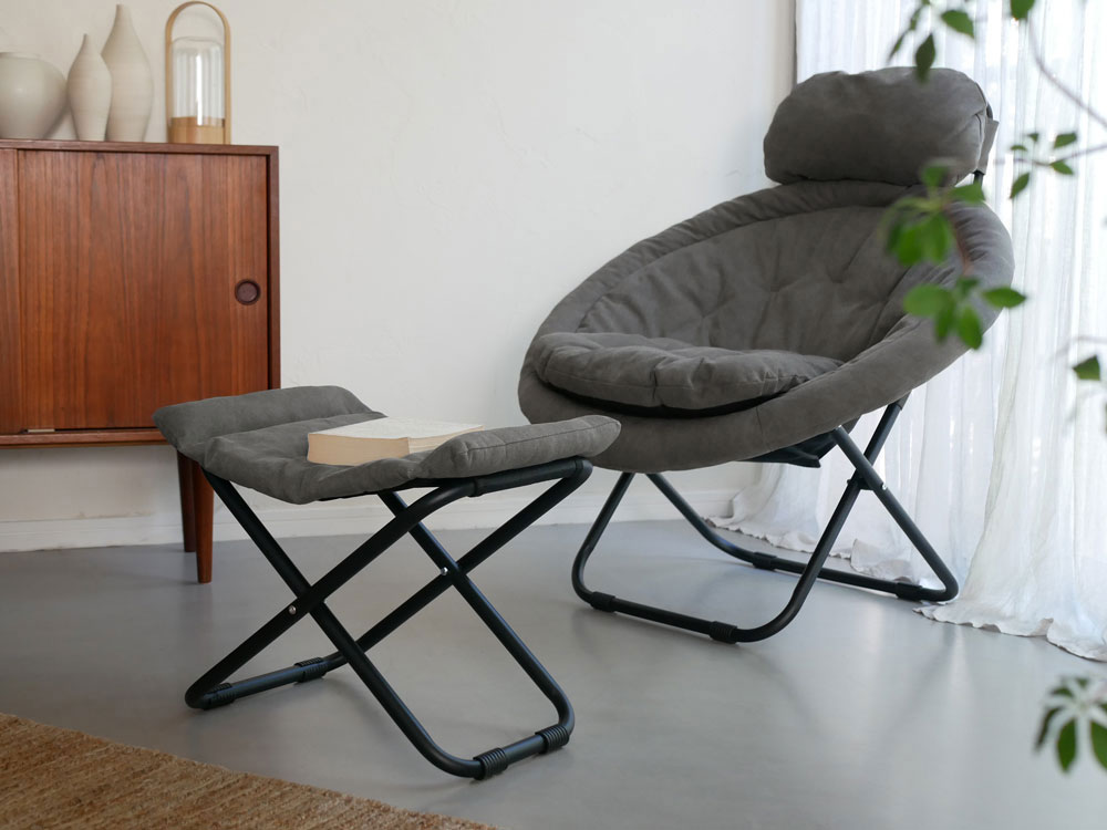 Comore Sun】2way フォールディングチェア用 オットマン キャンバス