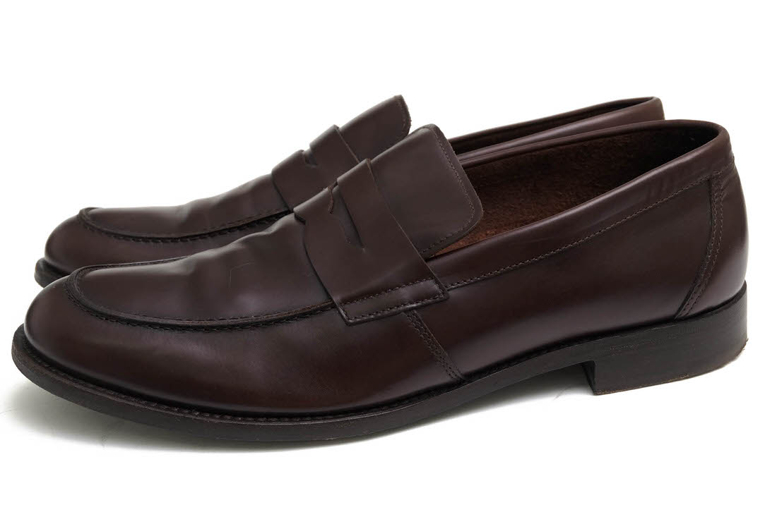 GIORGIO ARMANI X2A164 / アルマーニ 牛革 ダークブラウン 焦げ茶