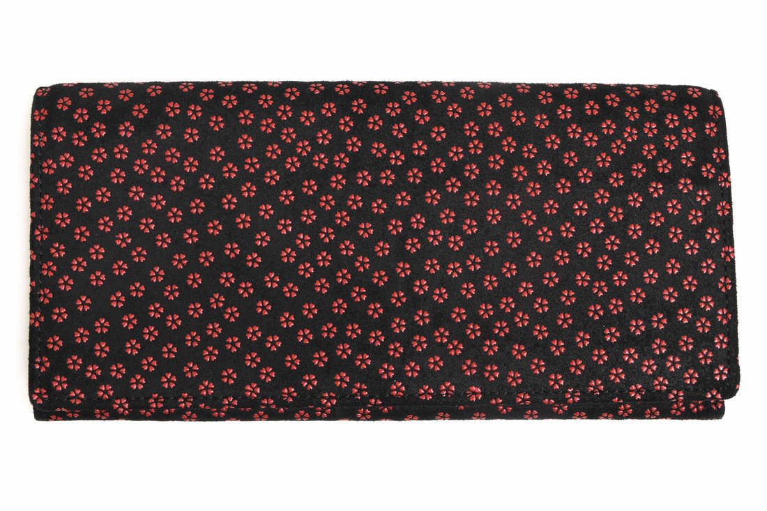 INDEN-YA 6434 34ハンド / 印傳屋 印伝 鹿革 漆塗り フォーマルバッグ