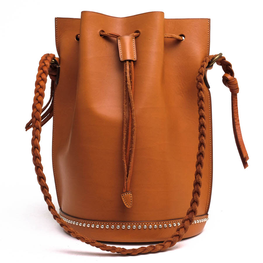 Daniel＆Bob DAB P385TB SALLY / ダニエル＆ボブ 巾着型 牛革 スタッズ