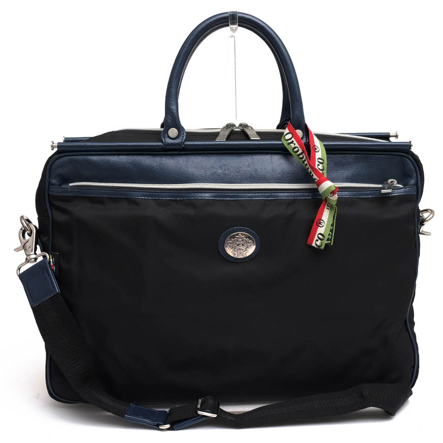 orobianco / オロビアンコ 棒屋根 伊リモンタナイロン 牛革 2WAY