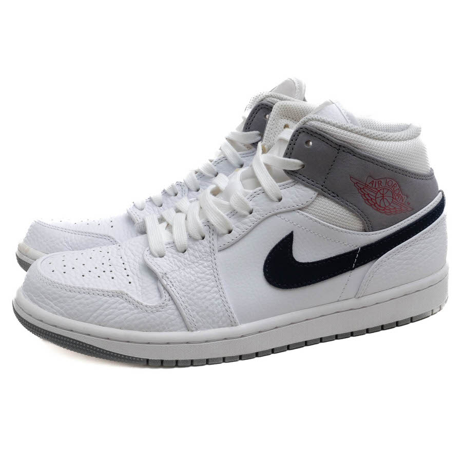 NIKE DR8038-100 AIR JORDAN 1 MID Paris / ナイキ 天然皮革 ホワイト