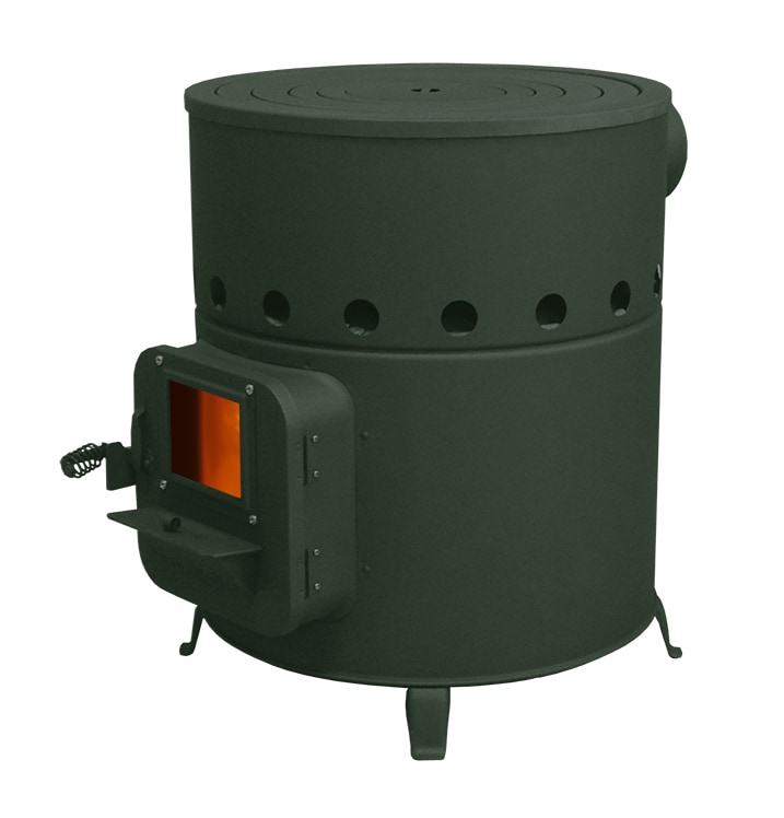 丸型薪ストーブ A-41 【煙突径 φ106mm】 | 鉄板製薪ストーブ（日本製