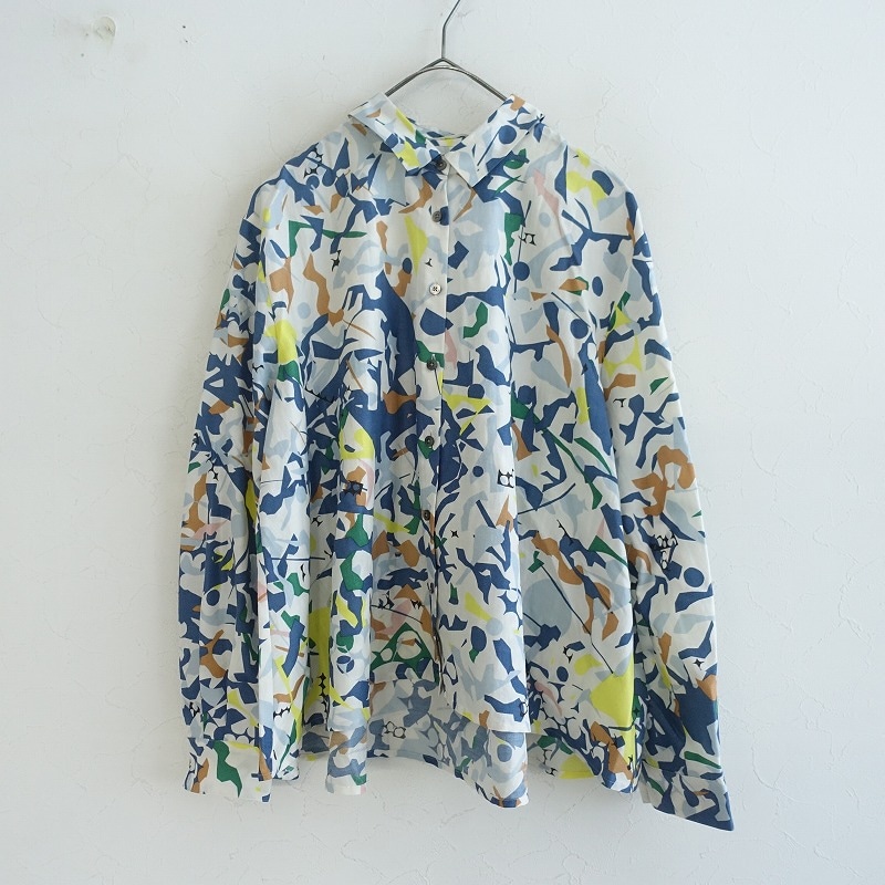 2024/SS】ミナペルホネン mina perhonen surplus シルクウールプリント