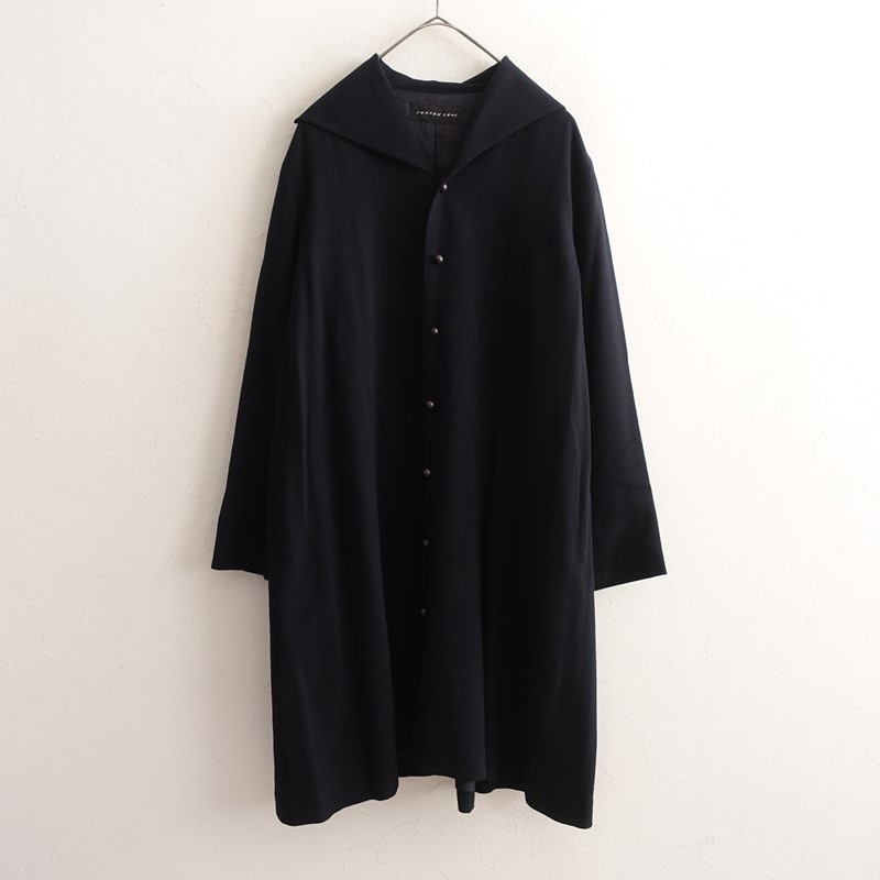 ヨーガンレール JURGEN LEHL ウールジョーゼットオープンカラーコート