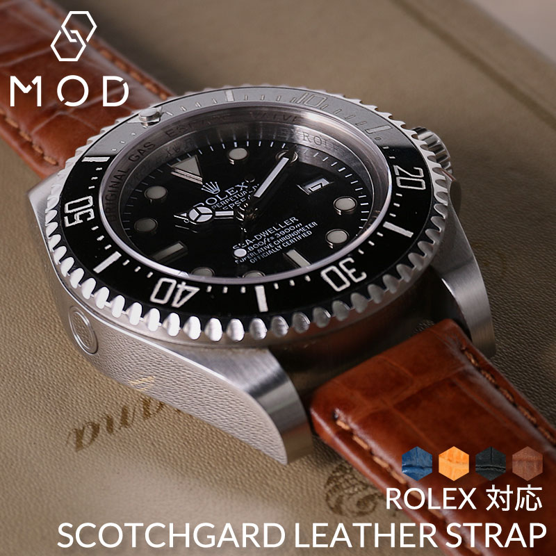 ロレックス ROLEX 対応 ベルト】BAMBI スコッチガードレザー ベルト 革