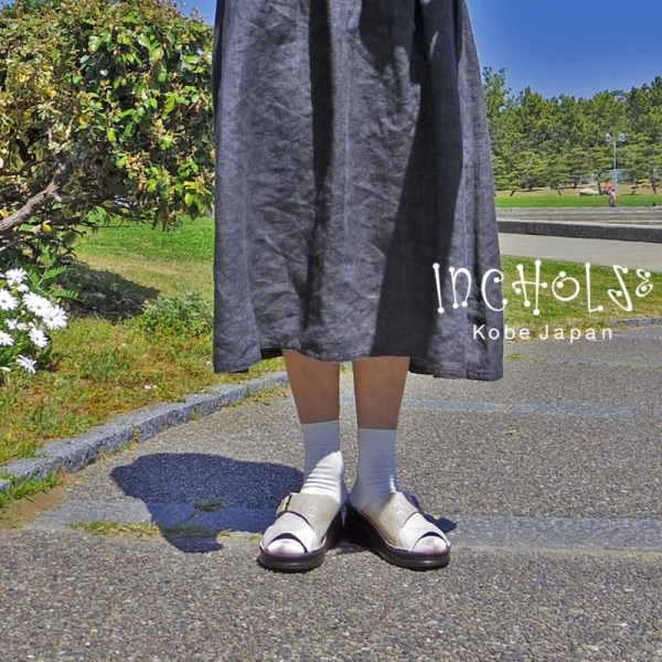 コンビレザーミュールサンダル☆No.4182☆本革☆日本製