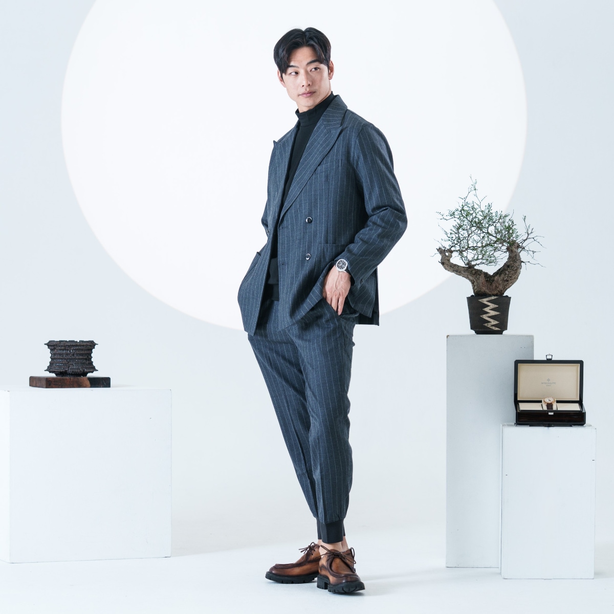 ウールストライプダブルスーツ | スーツ | BETRS