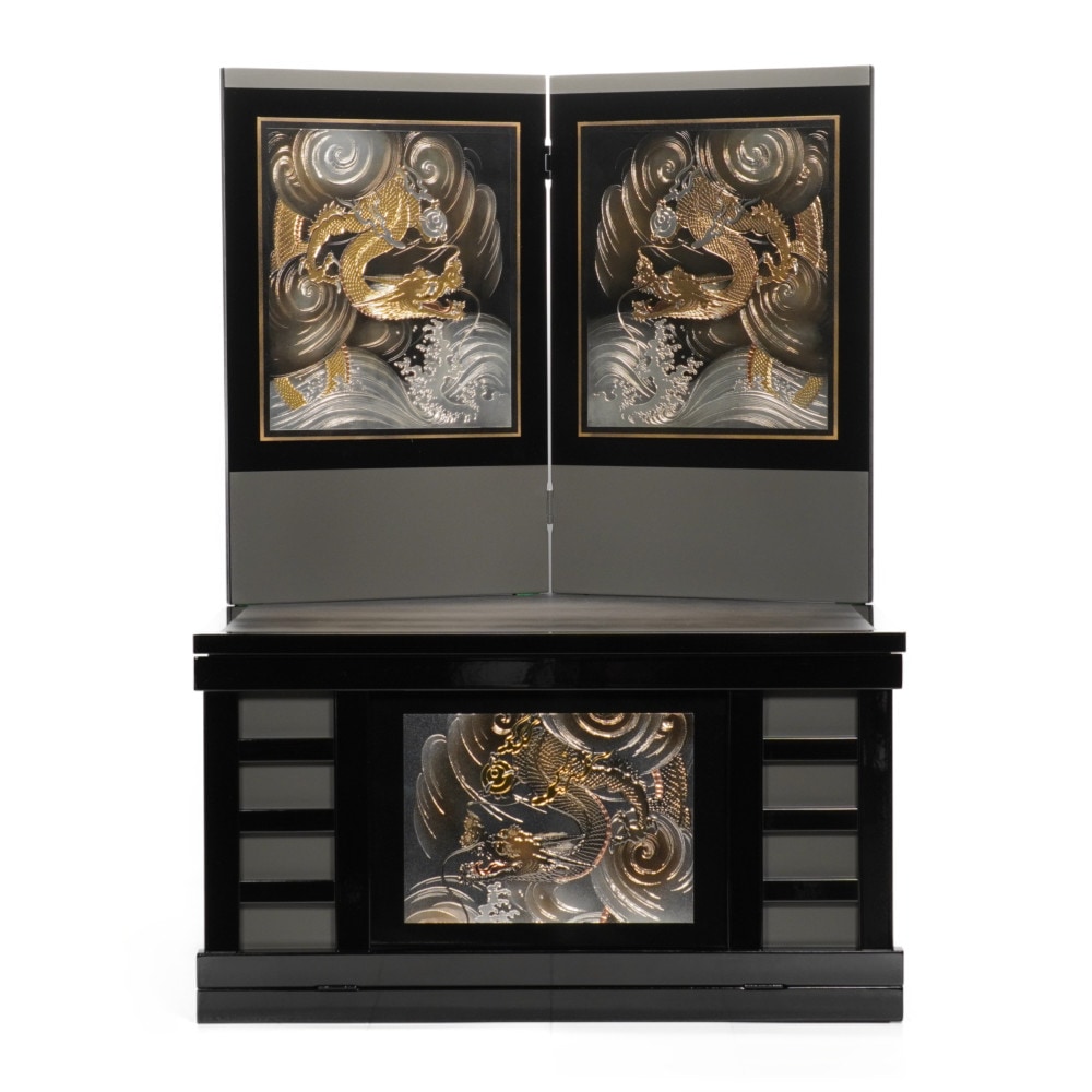 五月人形】25号 リアル上杉謙信 着用兜収納飾り〈皇宸作〉 ｜雛人形