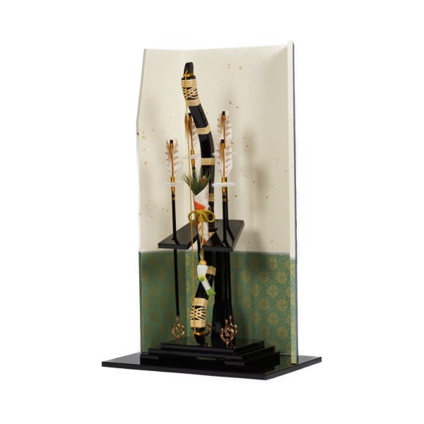 破魔弓】16号 松桂 屏風飾り〈玉泉作〉[211-048] ｜雛人形・五月人形の