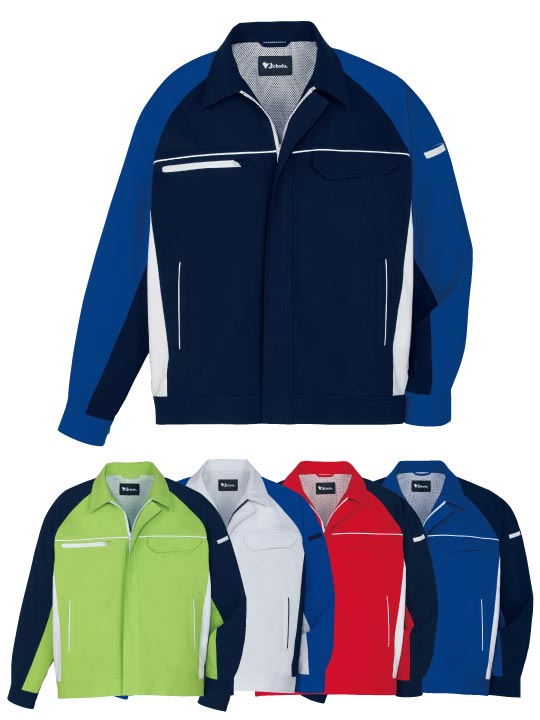 JICHODO】 86800 製品制電ストレッチ長袖ジャンパー [春夏]※SLIM FIT