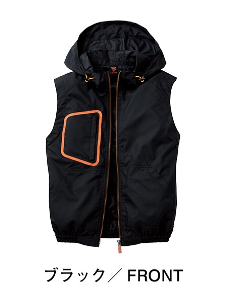 Z-DRAGON】 74180 空調服(R)ベスト（フード付）(ファン無し) [春夏